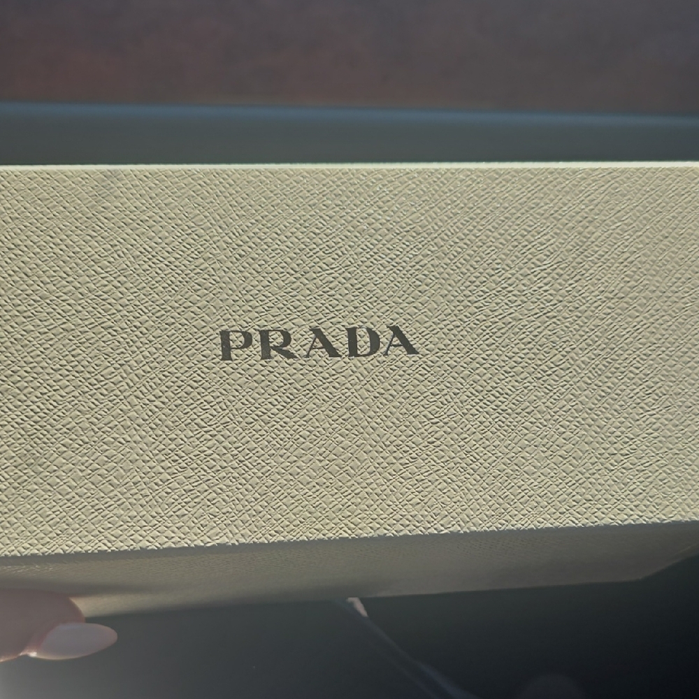 Prada Cream Glasses Case